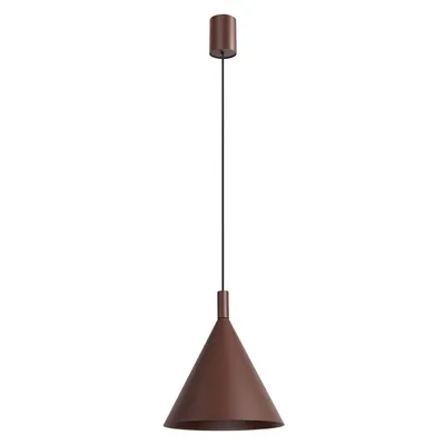 Lampa wisząca NOX 25 brązowa + 1X Żarówka LED E27 4000K Zimna 7,5W 690lm