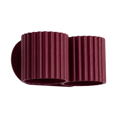 Kinkiet AURA 2 burgund G9 + 2X Żarówka LED G9 4000K Zimna 3W 204lm