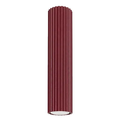 Plafon KARBON 40 burgund + 1X Żarówka LED GU-10 3000K Ciepła 7W 510lm