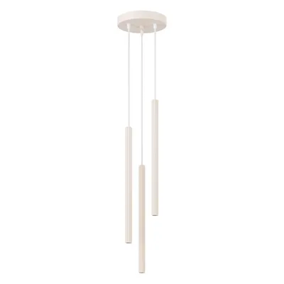 Lampa wisząca ARCHE 3P beżowa + 3X Żarówka LED G9 3000K Ciepła 3W 192lm