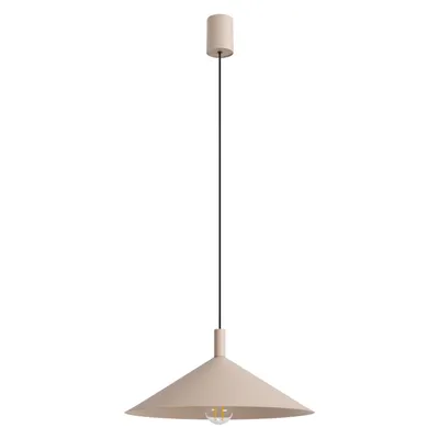 Lampa wisząca NOX 40 taupe + 1X Żarówka LED E27 4000K Zimna 7,5W 690lm