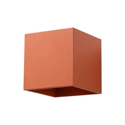 Kinkiet QUAD 1 ochra czerwona + 1X Żarówka LED G9 4000K Zimna 3W 204lm