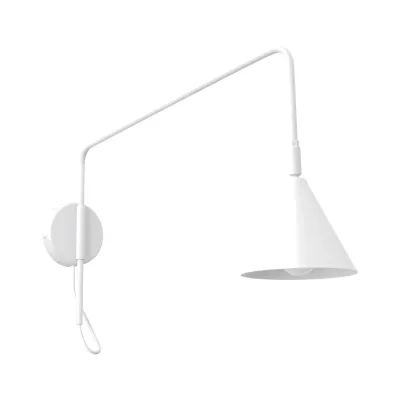 Kinkiet NOX 1 biały z włącznikiem