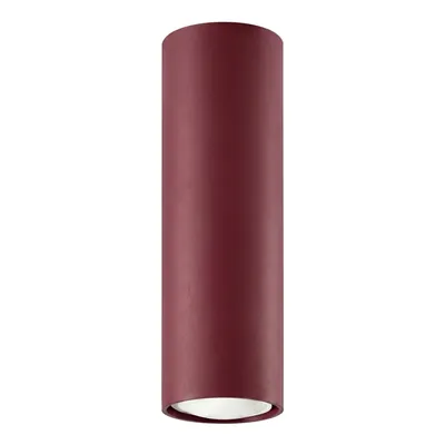 Plafon LAGOS 20 burgund + 1X Żarówka LED GU-10 3000K Ciepła 7W 510lm