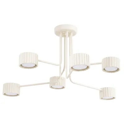 Żyrandol AURA 6 beżowy Gx53 + 6X Żarówka LED GX53 4000K 7,5W 790lm