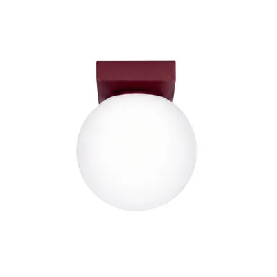Plafon YOLI 1 burgund + 1X Żarówka LED G9 4000K Zimna 3W 204lm