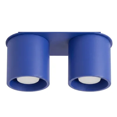 Plafon ORBIS 2 ultramaryna + 2X Żarówka LED GU-10 3000K Ciepła 7W 510lm