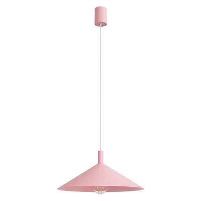 Lampa wisząca NOX 40 różowa + 1X Żarówka LED E27 4000K Zimna 7,5W 690lm