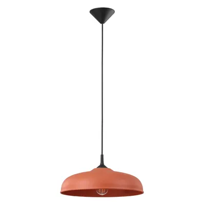 Lampa wisząca GINA ochra czerwona + 1X Żarówka LED E27 3000K Ciepła 7,5W 620lm