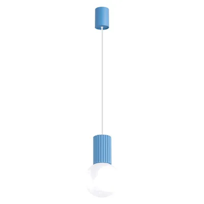 Lampa wisząca HALO 1 błękitna + 1X Żarówka LED G9 4000K Zimna 3W 204lm