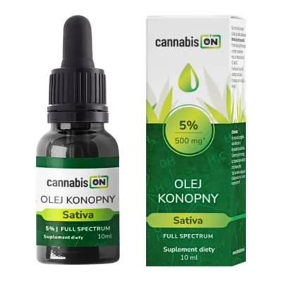 Olej konopny 5% Sativa - 10ml