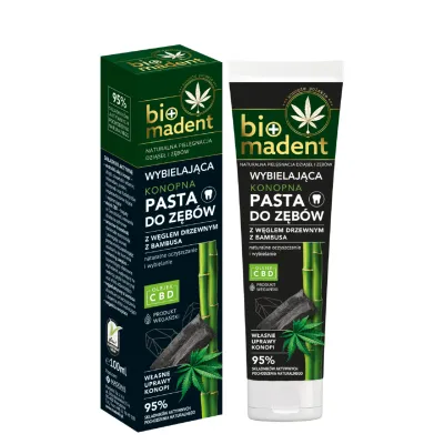 Konopna wybielająca pasta do zębów - Bio Madent