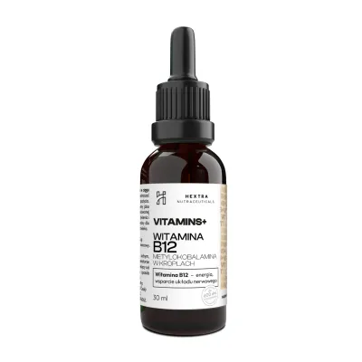 Witamina B12 w kroplach – Metylokobalamina 250 µg, 30 ml