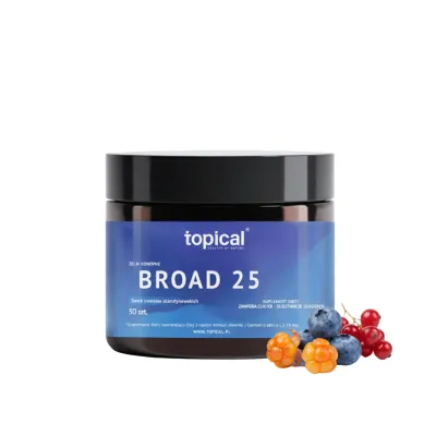 Żelki CBD Broad Spectrum 25mg Topical – Owoce Skandynawskie 30szt