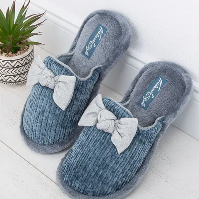 Kapcie damskie Natural Style NS-247 Niebieskie
