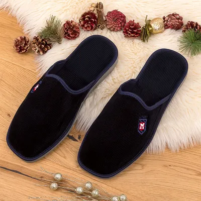Kapcie męskie Natural Style NS-401 Granatowe