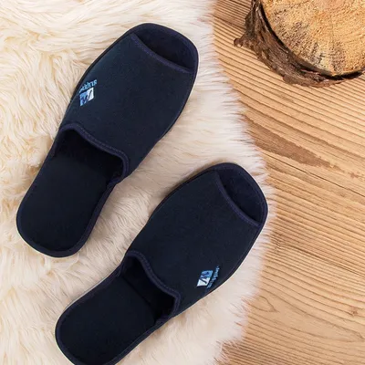 Kapcie męskie Natural Style NS-024 Granatowe
