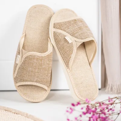 Kapcie damskie Natural Style NS-007 Beżowe