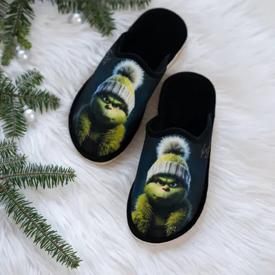 Kapcie damskie Natural Style NS-107 Czarne Grinch