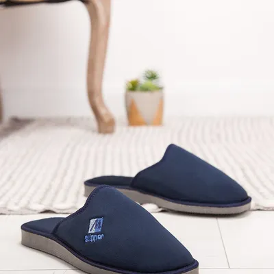 Kapcie męskie Natural Style NS-023 Granatowe