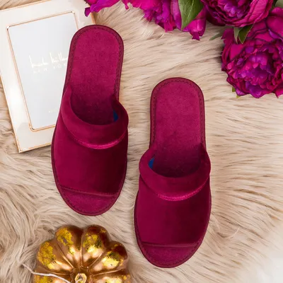 Kapcie damskie Natural Style NS-021 Purpurowe