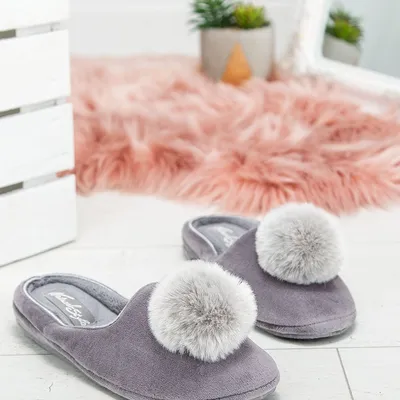 Kapcie damskie Natural Style NS-268 Szare