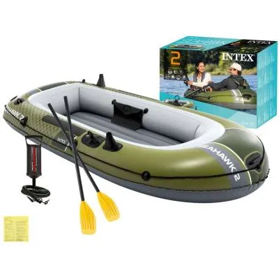 Ponton SEAHAWK 2 235x114x41 cm + wiosła / pompka  - Intex 66332