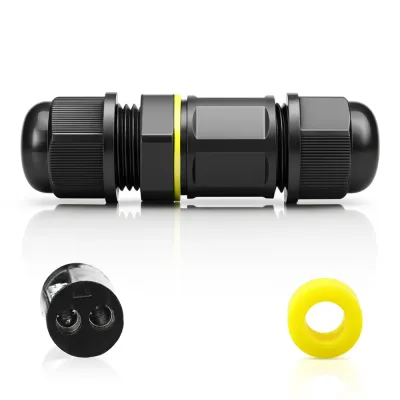 Hermetyczna mufa kablowa IP68 | Złącze śrubowe 2-pin 450V 17,5A do kabli 4–8 mm | M682-A