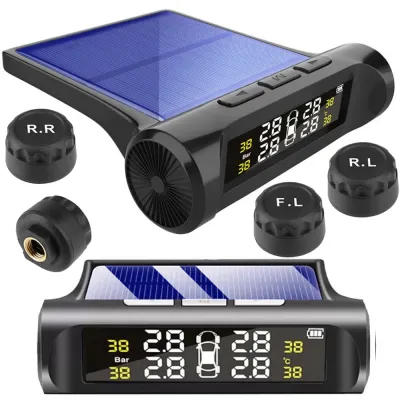 Bezprzewodowy system TPMS | 4 czujniki ciśnienia powietrza w oponach oraz temperatury opon | T1W-AA