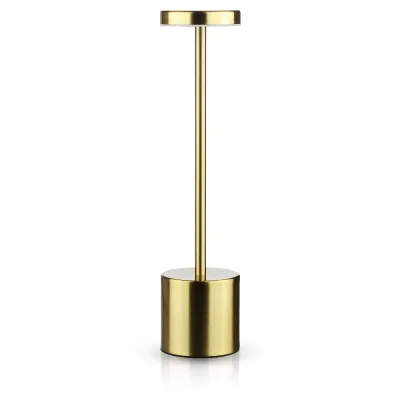 Lampka stołowa LED | Nowoczesna lampka nocna w wbudowanym akumulatorem | HJA21-GOLD