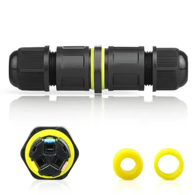 Hermetyczna mufa kablowa IP68 | Samozaciskowe złącze 3-pin 450V 24A do kabli 4–11 mm | M684-D