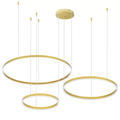Wieloczęściowa Nowoczesna lampa wisząca | LED | Złota | RLK-C03-69W-G