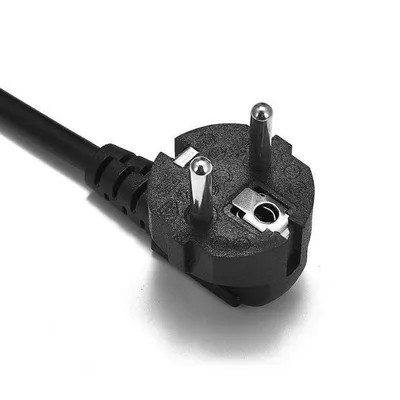 Kabel sieciowy 220-250V | złącze "koniczynka" | PC-1.5-1.5M-Black