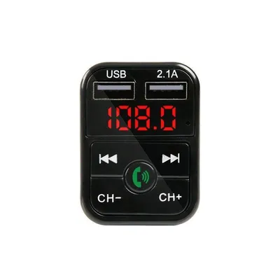 Adapter Transmiter Bluetooth 5.0 2xUSB Gniazdo zapalniczki MicroSD | BT-01