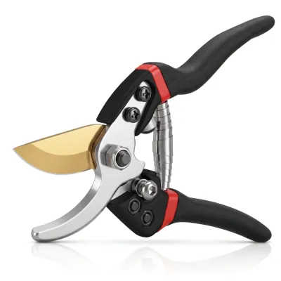 Sekator ogrodowy ze stali SK5 | Ergonomiczny i precyzyjny sekator ręczny do gałęzi i kwiatów | AGC-32-BK