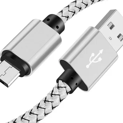 Micro USB 2M | Nylonowy kabel do telefonu Quick Charge 3.0 2A | C06