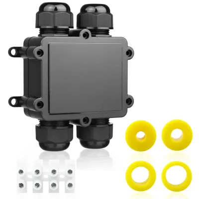 Hermetyczna puszka kablowa IP68 4-torowa | Złącze elektryczne 450V 24A do kabli 3–14 mm | M686-H