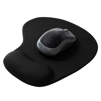 Ergonomiczna podkładka pod myszkę z żelową poduszką pod nadgarstek | 19x23 cm | MP-005