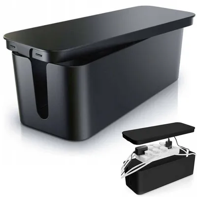Organizer do kabli typu BOX w rozmiarze M | Pojemnik na listwy i kable | Pudełko BOX | CB-M