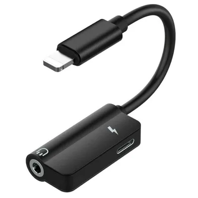 Przejściówka Lightning (iPhone) - Lightning, Jack | Adapter audio 2w1 do iPhone | UA-001