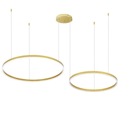 Dwuczęściowa Nowoczesna lampa wisząca | LED | Złota | RLK-C02-38W-G
