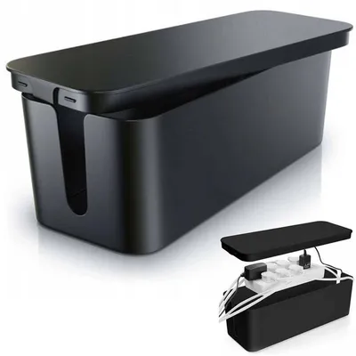 Organizer do kabli typu BOX w rozmiarze L | Pojemnik na listwy i kable | Pudełko BOX | CB-L