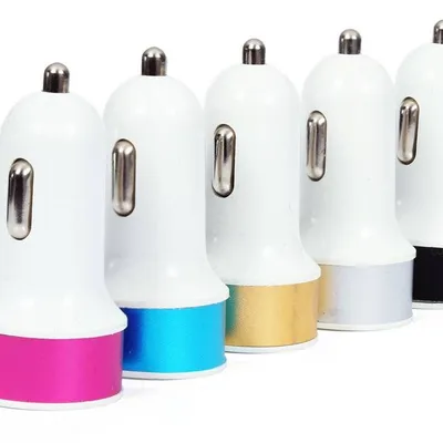 Ładowarka samochodowa 2x USB 2.1A | 5 kolorów
