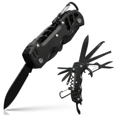 Scyzoryk wielofunkcyjny 13w1 | Multitool z nożem, piłą i nożyczkami |MFT-010-BK