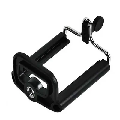 Uniwersalny uchwyt na telefon z gwintem 1/4" do montażu na statywie, selfie-sticku | Z12-Black