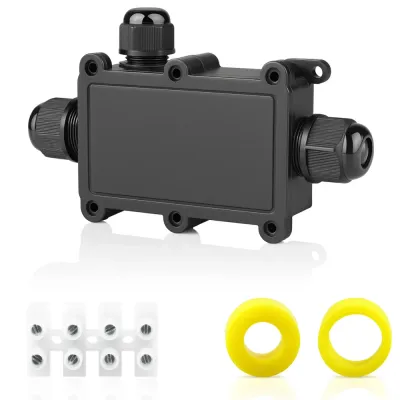 Hermetyczna puszka kablowa IP68 3-torowa | Złącze elektryczne 450V 24A do kabli 4–11 mm | M686-C3