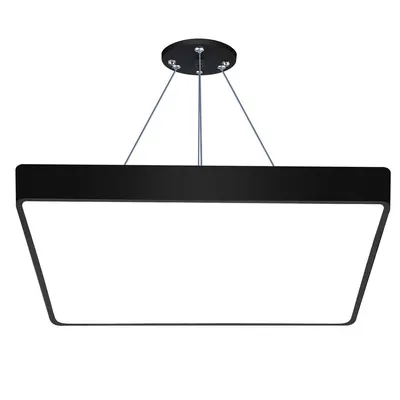 Lampa sufitowa wisząca LED 50W | kwadratowa pełna | aluminium | CCD niemrugająca | 56x56x6 | LPL-009