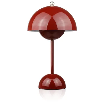 Stylowa lampka stołowa | Bezprzewodowa lampka nocna z trzema barwami świecenia | HJA27-1-RED