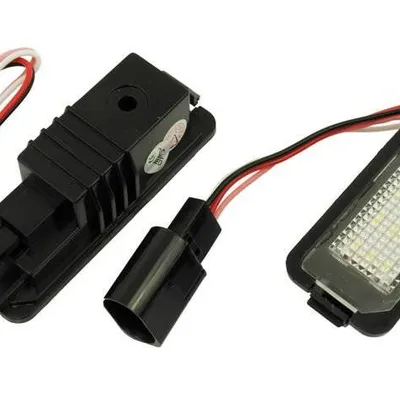 Podświetlenie tablicy rejestracyjnej LED VW Golf 4 5 6, Passat B6 B7 CC, Polo, Seat Leon, Ibiza, Porsche Cayenne | LHLP016S28