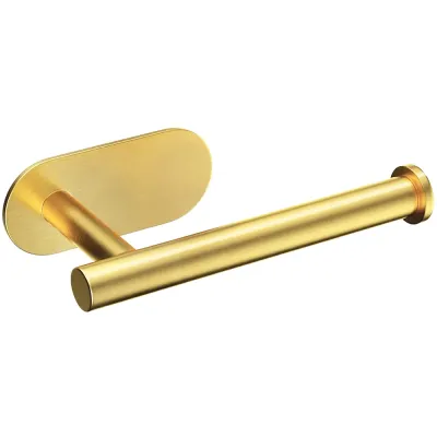 Złoty uchwyt do papieru | Samoprzylepny wieszak na papier toaletowy | JZU-304-GOLD